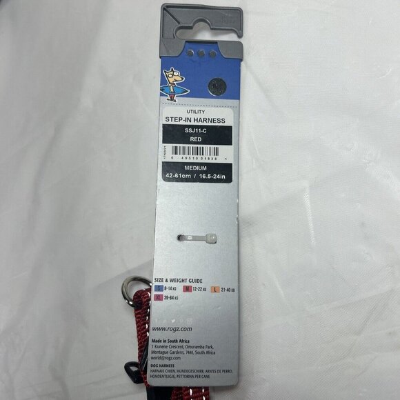 Rogz Red Reflective Step In Harness Fast Easy Fit Size Medium C1 - Picture 3 of 6